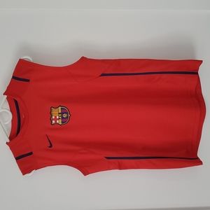 Nike FC BARCELONA 206/2007 Sleeveless Soccer Football Shirt Jersey
